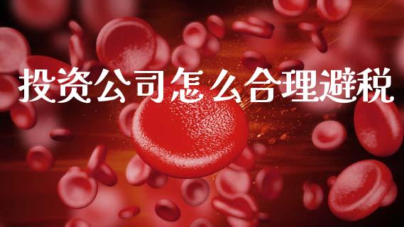 投资公司怎么合理避税_https://www.lcjysmgs.com_恒生指数直播_第1张