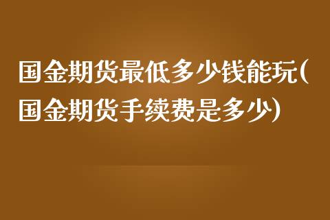 国金期货最低多少钱能玩(国金期货手续费是多少)_https://www.lcjysmgs.com_恒指直播平台_第1张