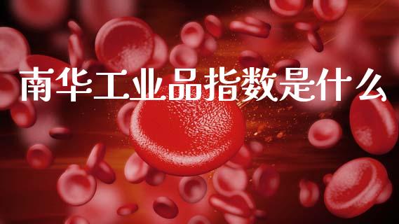 南华工业品指数是什么_https://www.lcjysmgs.com_德指行情直播_第1张