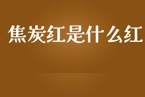 焦炭红是什么红_https://www.lcjysmgs.com_黄金期货直播喊单_第1张