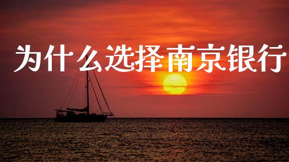 为什么选择南京银行_https://www.lcjysmgs.com_恒生指数直播_第1张