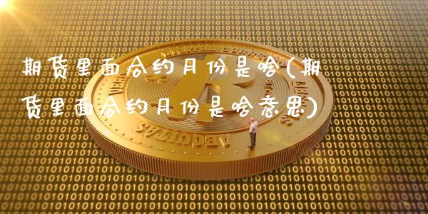 期货里面合约月份是啥(期货里面合约月份是啥意思)_https://www.lcjysmgs.com_德指行情直播_第1张