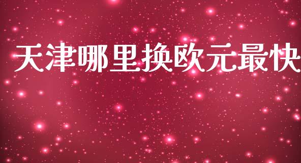 天津哪里换欧元最快_https://www.lcjysmgs.com_德指行情直播_第1张