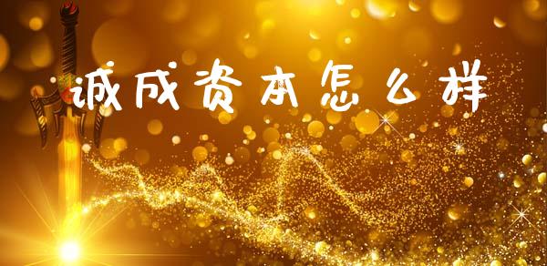 诚成资本怎么样_https://www.lcjysmgs.com_德指行情直播_第1张