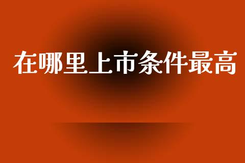在哪里上市条件最高_https://www.lcjysmgs.com_黄金期货直播喊单_第1张