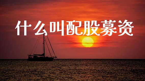 什么叫配股募资_https://www.lcjysmgs.com_恒生指数直播_第1张