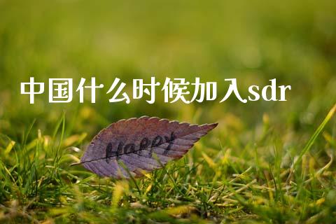 中国什么时候加入sdr_https://www.lcjysmgs.com_恒指直播平台_第1张