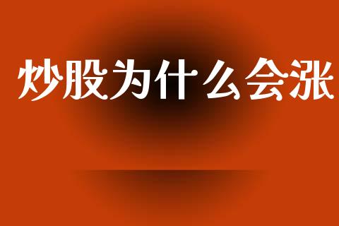炒股为什么会涨_https://www.lcjysmgs.com_恒指直播平台_第1张