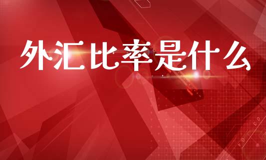 外汇比率是什么_https://www.lcjysmgs.com_德指行情直播_第1张