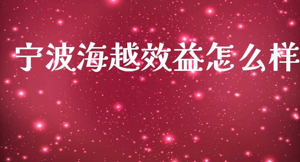 宁波海越效益怎么样_https://www.lcjysmgs.com_黄金期货直播喊单_第1张
