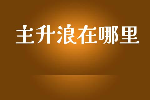 主升浪在哪里_https://www.lcjysmgs.com_恒指直播平台_第1张
