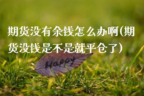 期货没有余钱怎么办啊(期货没钱是不是就平仓了)_https://www.lcjysmgs.com_恒指直播平台_第1张