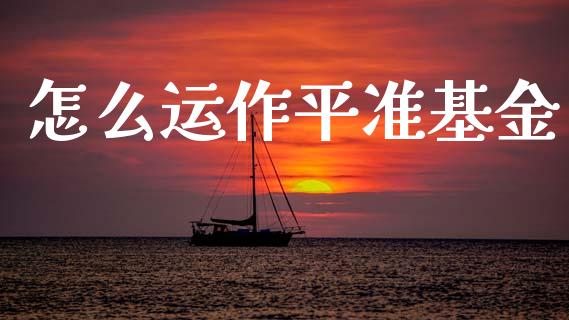 怎么运作平准基金_https://www.lcjysmgs.com_黄金期货直播喊单_第1张