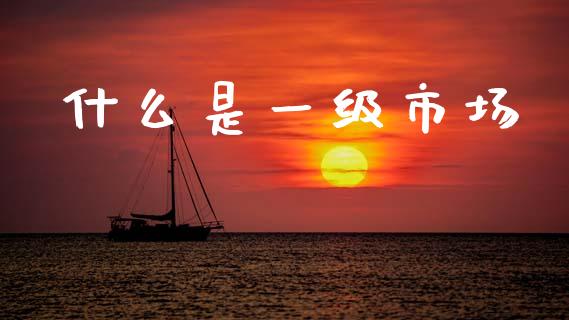 什么是一级市场_https://www.lcjysmgs.com_德指行情直播_第1张