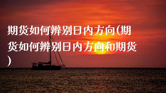 期货如何辨别日内方向(期货如何辨别日内方向和期货)_https://www.lcjysmgs.com_恒生指数直播_第1张