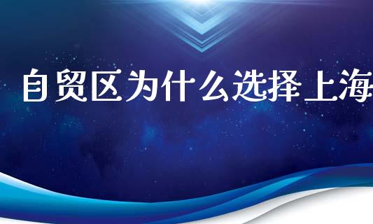 自贸区为什么选择上海_https://www.lcjysmgs.com_恒生指数直播_第1张