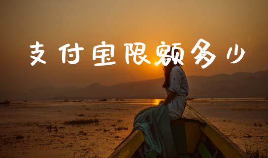 支付宝限额多少_https://www.lcjysmgs.com_德指行情直播_第1张