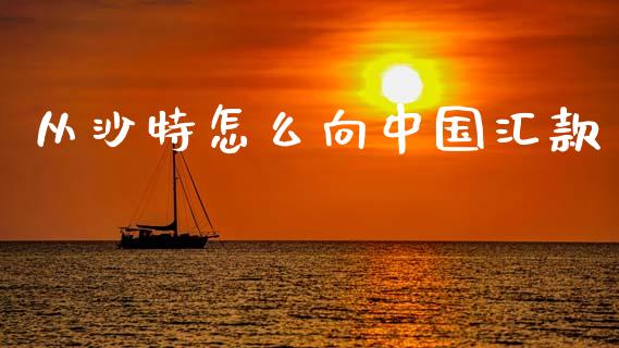 从沙特怎么向中国汇款_https://www.lcjysmgs.com_德指行情直播_第1张