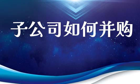 子公司如何并购_https://www.lcjysmgs.com_黄金期货直播喊单_第1张