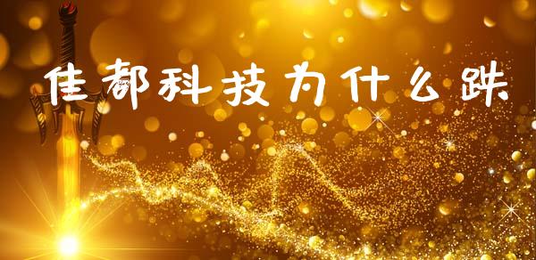 佳都科技为什么跌_https://www.lcjysmgs.com_黄金期货直播喊单_第1张