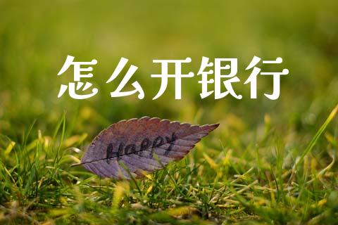 怎么开银行_https://www.lcjysmgs.com_德指行情直播_第1张