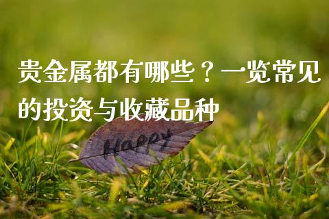 贵金属都有哪些？一览常见的投资与收藏品种_https://www.lcjysmgs.com_恒生指数直播_第1张